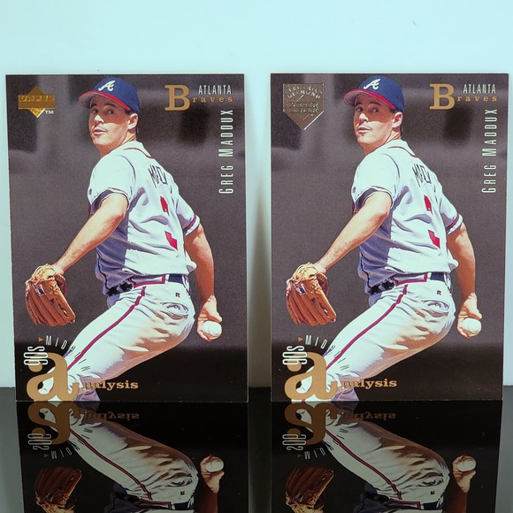 1995 Upper Deck SP 101 Greg Maddux Electric Diamond and Regular Issue - Picture 1 of 2